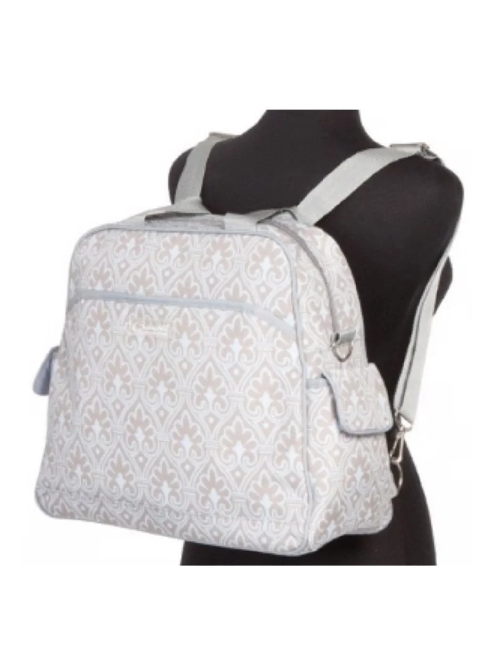 Bumble Brittany Diaper Bag Blue Filigree